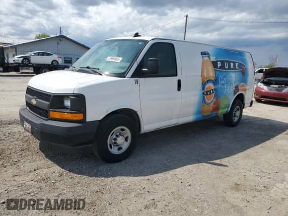 2017 Chevrolet Express Cargo z VIN 1GCZGHFG0H1179264, wystawiony jako Copart lot #53999005 z przebiegiem Nie podano mil oraz Czysty tytuł • Clean title. Historia ofert i sprzedaży dostępna na DreamBid. Obrazek 1.
