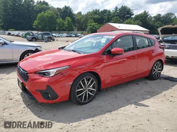 2024 Subaru Impreza Special Sports z VIN JF1GUAFC9R8340472, wystawiony jako Copart lot #63706335 z przebiegiem 7 115 mil mil oraz Szkoda całkowita • Salvage title. Historia ofert i sprzedaży dostępna na DreamBid. Obrazek 1.