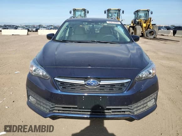 2020 Subaru Impreza Premium with VIN 4S3GTAV64L3701300, listed as a Copart auction lot 65614205 with 57,229 mi miles and Salvage title. Bid and sale history available at DreamBid. Image 5.
