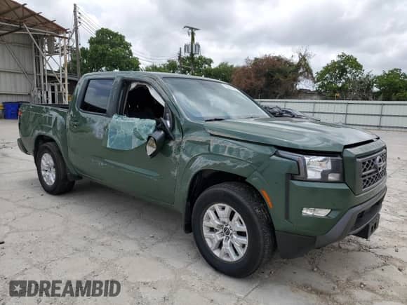 2024 Nissan Frontier SV with VIN 1N6ED1EJ4RN652165, listed as a Copart auction lot 55844165 with 21,506 mi miles and Salvage title. Bid and sale history available at DreamBid. Image 4.
