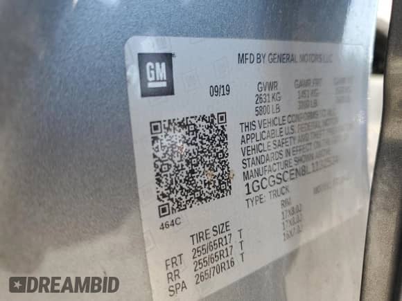 2020 Chevrolet Colorado 2WD LT z VIN 1GCGSCEN8L1132534, wystawiony jako Copart lot #68730175 z przebiegiem 63 531 mil mil oraz Szkoda całkowita • Salvage title. Historia ofert i sprzedaży dostępna na DreamBid. Obrazek 12.