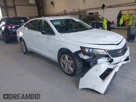 2015 Chevrolet Impala LS z VIN 2G11X5SL6F9138377, wystawiony jako IAAI lot #42618022 z przebiegiem 122 811 mil mil oraz . Historia ofert i sprzedaży dostępna na DreamBid. Obrazek 1.