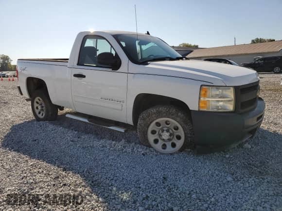 2009 Chevrolet Silverado 1500 Work Truck with VIN 1GCEC14C79Z130972, listed as a Copart auction lot 71956185 with 24,806 mi miles and Salvage title. Bid and sale history available at DreamBid. Image 4.
