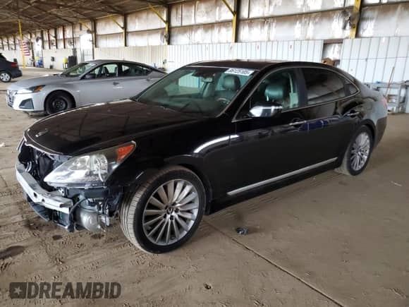 2014 Hyundai Equus Ultimate с VIN KMHGH4JH9EU090327, выставлен на аукционе Copart как лот 86125105 с пробегом 96 670 миль миль и Списание • Salvage title. История ставок и продаж доступна на DreamBid. Изображение 1.