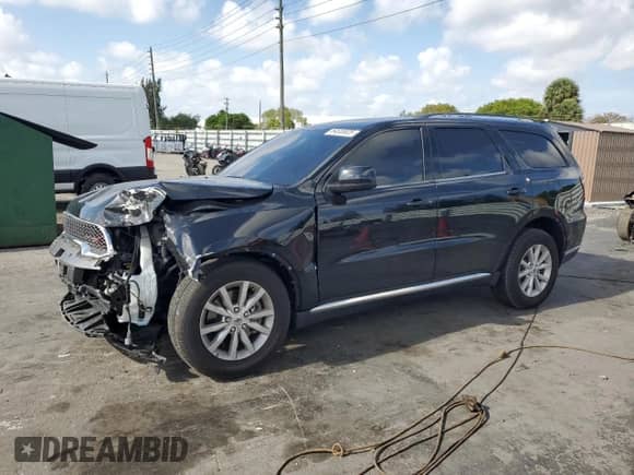 2022 Dodge Durango SXT with VIN 1C4RDHAG0NC156292, listed as a Copart auction lot 54535525 with 47,442 mi miles and Salvage title. Bid and sale history available at DreamBid. Image 1.