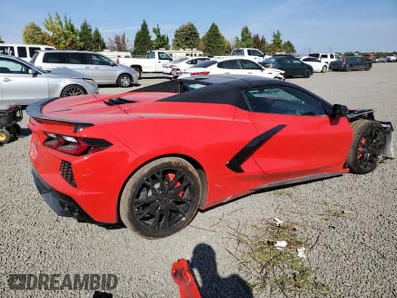 2023 Chevrolet Corvette 3LT z VIN 1G1YC3D46P5100912, wystawiony jako Copart lot #70214624 z przebiegiem 4 040 mil mil oraz Szkoda całkowita • Salvage title. Historia ofert i sprzedaży dostępna na DreamBid. Obrazek 3.