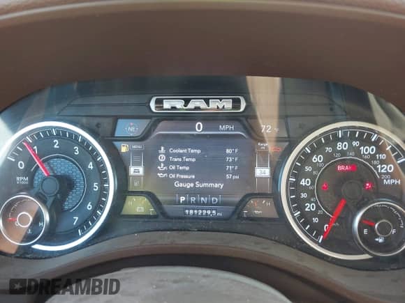 2019 Ram 1500 Laramie with VIN 1C6SRFRT1KN648538, listed as a IAAI auction lot 43009904 with 181,229 mi miles and . Bid and sale history available at DreamBid. Image 7.