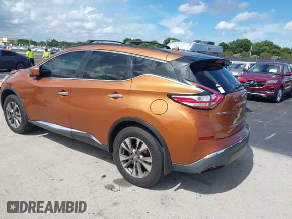 2016 Nissan Murano S with VIN 5N1AZ2MG9GN109692, listed as a IAAI auction lot 42700066 with 136,614 mi miles and . Bid and sale history available at DreamBid. Image 3.