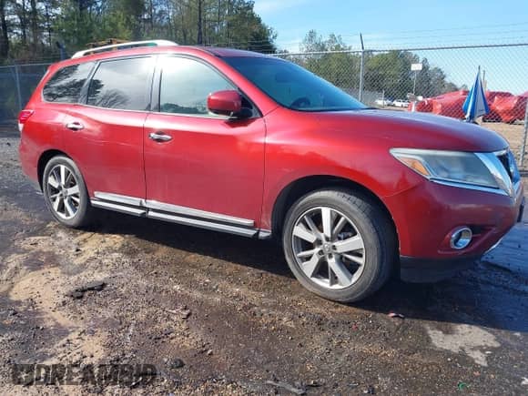 2013 Nissan Pathfinder SL with VIN 5N1AR2MN0DC629317, listed as a IAAI auction lot 41468177 with 157,286 mi miles and . Bid and sale history available at DreamBid. Image 1.