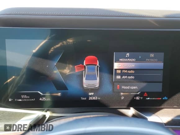 2024 BMW 7 Series 740i with VIN WBA23EH06RCR73037, listed as a Copart auction lot 82455185 with 26,363 mi miles and Salvage title. Bid and sale history available at DreamBid. Image 9.