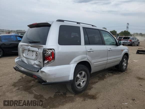 2007 Honda Pilot EX with VIN 5FNYF18497B005269, listed as a Copart auction lot 81483605 with 156,108 mi miles and Salvage title. Bid and sale history available at DreamBid. Image 3.