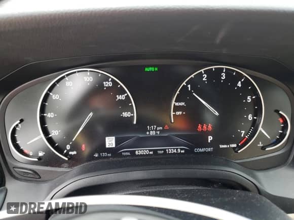 2020 BMW 3 Series 330i xDrive with VIN WBA5R7C04LFH97614, listed as a Copart auction lot 65251715 with 63,020 mi miles and Salvage title. Bid and sale history available at DreamBid. Image 9.