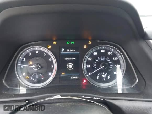 2023 Hyundai Sonata SEL with VIN KMHL64JA1PA280697, listed as a IAAI auction lot 43035115 with 37,609 mi miles and . Bid and sale history available at DreamBid. Image 7.