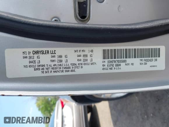 2008 Dodge Caliber R/T with VIN 1B3HB78K78D656889, listed as a IAAI auction lot 42231395 with 107,886 mi miles and . Bid and sale history available at DreamBid. Image 9.