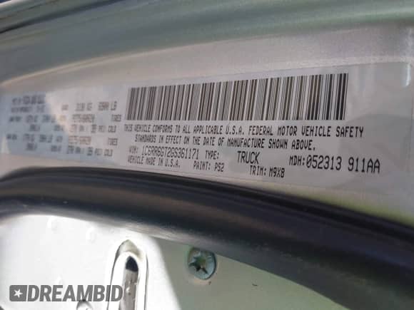 2016 Ram 1500 Big Horn with VIN 1C6RR6GT2GS361171, listed as a IAAI auction lot 42001223 with 175,244 mi miles and . Bid and sale history available at DreamBid. Image 9.