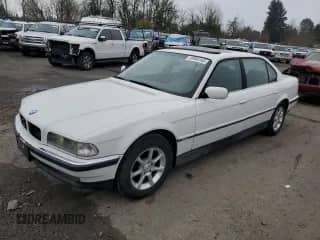 1997 BMW 7 Series 740iL with VIN WBAGJ8320VDL44402, listed as a Copart auction lot 88988165 with 167,187 mi miles and Clean title. Bid and sale history available at DreamBid. Image 1.