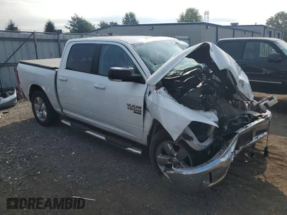 2019 Ram 1500 SLT with VIN 1C6RR7LT3KS554692, listed as a Copart auction lot 66808905 with Not provided miles and Salvage title. Bid and sale history available at DreamBid. Image 4.