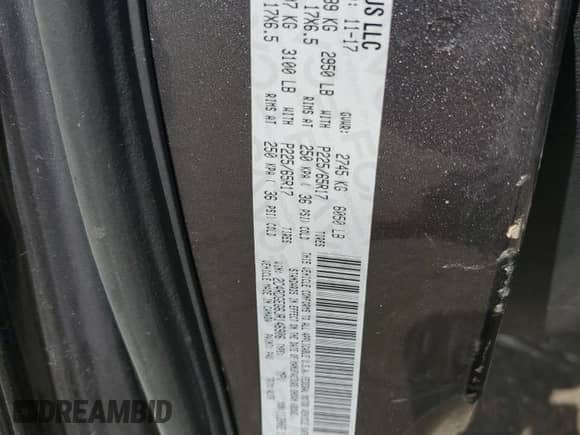 2018 Dodge Grand Caravan GT с VIN 2C4RDGEG6JR146906, выставлен на аукционе Copart как лот 82685415 с пробегом 152 606 миль миль и Списание • Salvage title. История ставок и продаж доступна на DreamBid. Изображение 13.