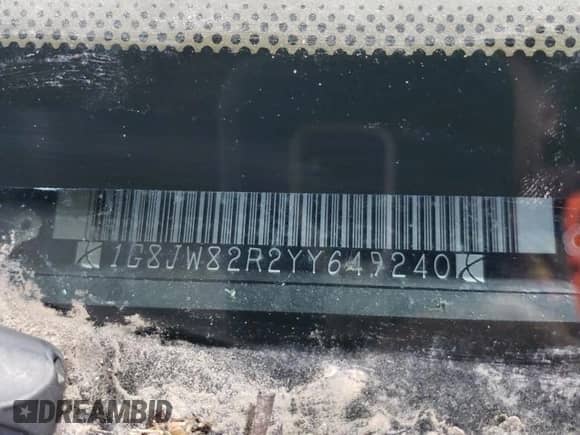 2000 Saturn LW with VIN 1G8JW82R2YY649240, listed as a Copart auction lot 77682734 with Not provided miles and Non repairable. Bid and sale history available at DreamBid. Image 12.
