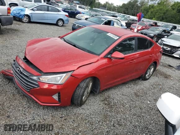 2020 Hyundai Elantra SEL with VIN 5NPD84LF8LH610804, listed as a Copart auction lot 81316305 with 57,486 mi miles and Non repairable. Bid and sale history available at DreamBid. Image 1.