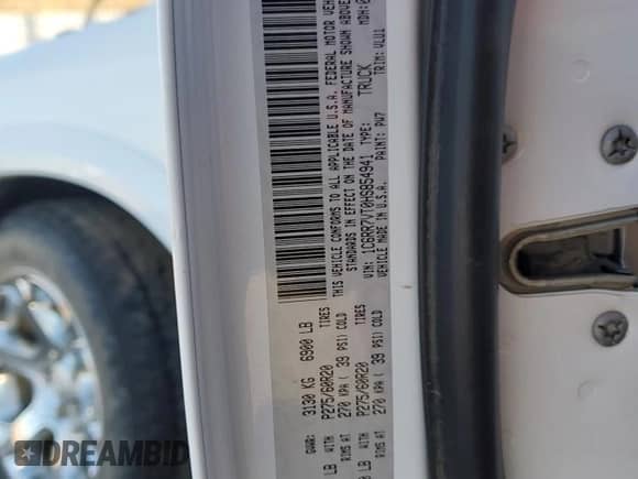 2017 Ram 1500 Laramie с VIN 1C6RR7VT0HS854941, выставлен на аукционе Copart как лот 80958574 с пробегом 91 917 миль миль и Списание • Salvage title. История ставок и продаж доступна на DreamBid. Изображение 14.