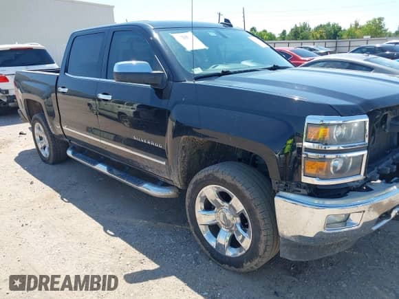2015 Chevrolet Silverado 1500 LTZ with VIN 3GCUKSEC5FG254401, listed as a IAAI auction lot 43158284 with 121,573 mi miles and . Bid and sale history available at DreamBid. Image 1.