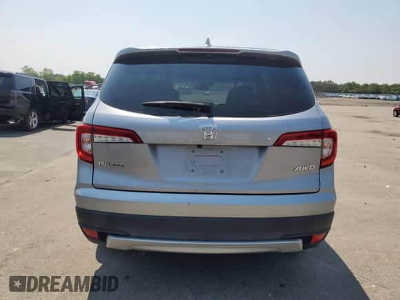 2021 Honda Pilot EX with VIN 5FNYF6H3XMB055887, listed as a Copart auction lot 56867605 with 50,462 mi miles and Salvage title. Bid and sale history available at DreamBid. Image 6.