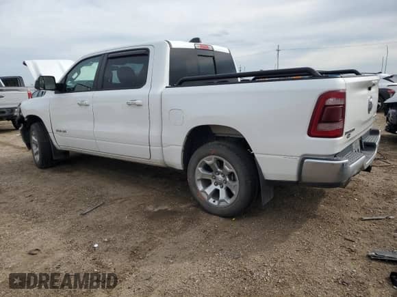 2019 Ram 1500 Big Horn z VIN 1C6SRFFT5KN570303, wystawiony jako Copart lot #81058025 z przebiegiem 122 249 mil mil oraz Szkoda całkowita • Salvage title. Historia ofert i sprzedaży dostępna na DreamBid. Obrazek 2.