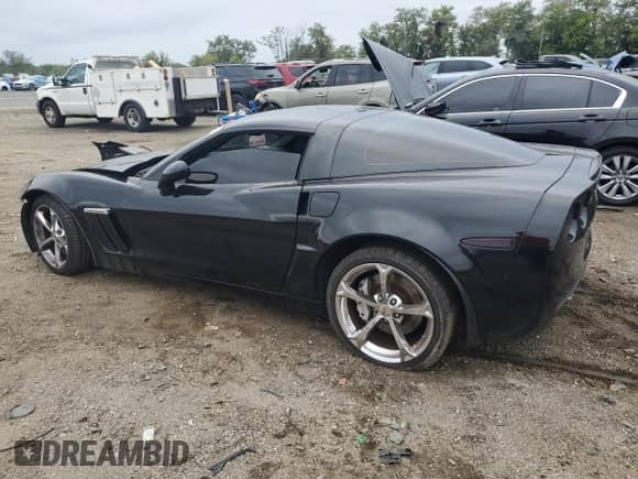 2011 Chevrolet Corvette Z16 Grand Sport 3LT with VIN 1G1YW2DW6B5104809, listed as a Copart auction lot 72447364 with Not provided miles and Salvage title. Bid and sale history available at DreamBid. Image 2.
