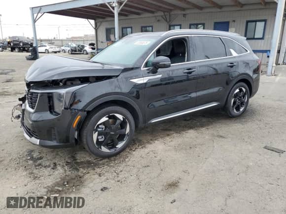 2025 Kia Sorento EX with VIN KNDRHDJGXS5340569, listed as a Copart auction lot 68968875 with Not provided miles and Salvage title. Bid and sale history available at DreamBid. Image 1.