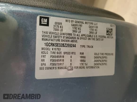 2011 Chevrolet Silverado 1500 LT с VIN 1GCRKSE32BZ269244, выставлен на аукционе Copart как лот 89922175 с пробегом 144 748 миль миль и Чистый • Clean title. История ставок и продаж доступна на DreamBid. Изображение 12.