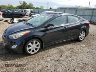 2013 Hyundai Elantra GLS with VIN KMHDH4AE7DU876764, listed as a Copart auction lot 81636205 with 87,116 mi miles and Salvage title. Bid and sale history available at DreamBid. Image 1.
