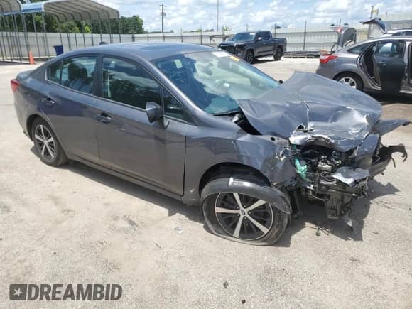 2023 Subaru Impreza Premium with VIN 4S3GKAD60P3601205, listed as a Copart auction lot 64082975 with 20,538 mi miles and Salvage title. Bid and sale history available at DreamBid. Image 4.