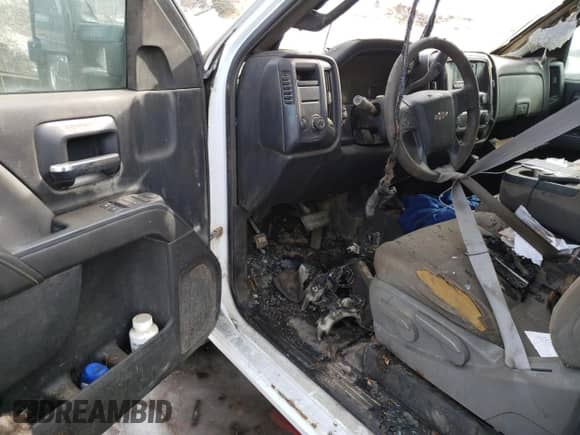2015 Chevrolet Silverado 2500HD Work Truck with VIN 1GC0KUEG2FZ500558, listed as a Copart auction lot 48124555 with Not provided miles and Salvage title. Bid and sale history available at DreamBid. Image 8.