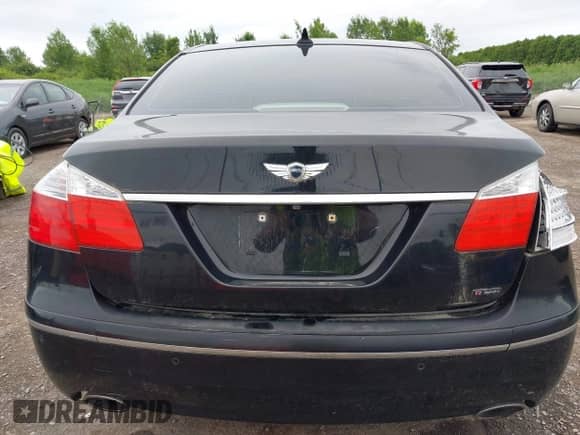 2009 Hyundai Genesis with VIN KMHGC46F69U064909, listed as a IAAI auction lot 42606984 with 91,576 mi miles and . Bid and sale history available at DreamBid. Image 15.