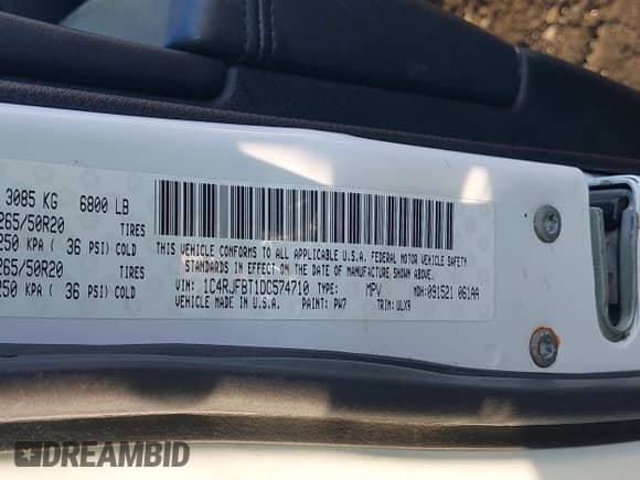 2013 Jeep Grand Cherokee Limited с VIN 1C4RJFBT1DC574710, выставлен на аукционе IAAI как лот 43582984 с пробегом 211 876 миль миль и . История ставок и продаж доступна на DreamBid. Изображение 9.