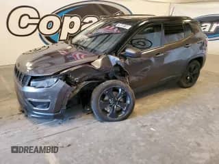 2021 Jeep Compass Altitude with VIN 3C4NJDBB0MT586068, listed as a Copart auction lot 70830155 with 107,498 mi miles and Clean title. Bid and sale history available at DreamBid. Image 1.