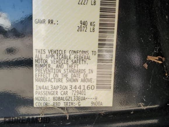 2016 Nissan Altima S с VIN 1N4AL3AP3GN344160, выставлен на аукционе Copart как лот 87228545 с пробегом 196 265 миль миль и Чистый • Clean title. История ставок и продаж доступна на DreamBid. Изображение 12.