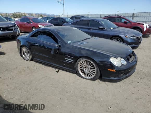2003 Mercedes-Benz SL 55/63 AMG with VIN WDBSK74F63F041274, listed as a Copart auction lot 66630615 with Not provided miles and Salvage title. Bid and sale history available at DreamBid. Image 4.