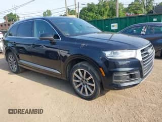 2017 Audi Q7 Premium Plus with VIN WA1LAAF71HD007056, listed as a IAAI auction lot 42833160 with 110,382 mi miles and . Bid and sale history available at DreamBid. Image 1.