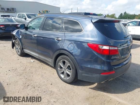 2015 Hyundai Santa Fe GLS with VIN KM8SM4HF1FU089488, listed as a IAAI auction lot 43194645 with 159,478 mi miles and . Bid and sale history available at DreamBid. Image 3.