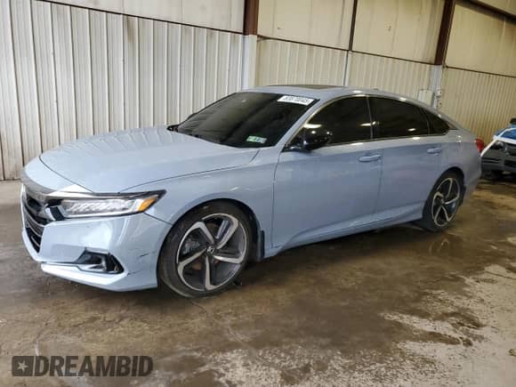 2022 Honda Accord Sport z VIN 1HGCV2F38NA020978, wystawiony jako Copart lot #83870045 z przebiegiem Nie podano mil oraz Szkoda całkowita • Salvage title. Historia ofert i sprzedaży dostępna na DreamBid. Obrazek 1.