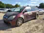 2007 Honda Odyssey EX with VIN 5FNRL38417B093551, listed as a Copart auction lot 84457845 with 239,200 mi miles and Salvage title. Bid and sale history available at DreamBid. Image 1.