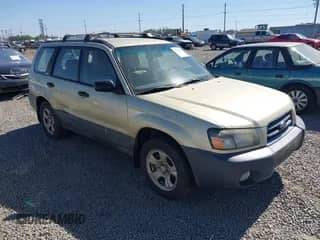 2003 Subaru Forester X with VIN JF1SG63603H712897, listed as a IAAI auction lot 42910575 with 221,961 mi miles and . Bid and sale history available at DreamBid. Image 1.