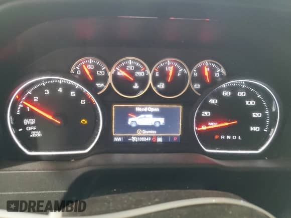2019 Chevrolet Silverado 1500 LT with VIN 3GCPYDEK5KG123736, listed as a Copart auction lot 56102455 with 108,849 mi miles and Salvage title. Bid and sale history available at DreamBid. Image 9.