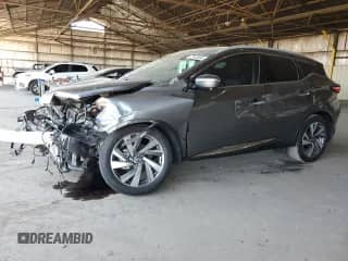 2021 Nissan Murano SL with VIN 5N1AZ2CJXMC120382, listed as a Copart auction lot 72610484 with 38,599 mi miles and Non repairable. Bid and sale history available at DreamBid. Image 1.