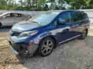 2019 Toyota Sienna SE with VIN 5TDXZ3DC0KS984308, listed as a Copart auction lot 69139235 with 90,252 mi miles and Salvage title. Bid and sale history available at DreamBid. Image 1.