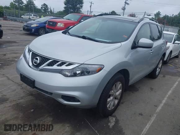 2014 Nissan Murano SV with VIN JN8AZ1MW2EW533085, listed as a IAAI auction lot 42969766 with 94,254 mi miles and . Bid and sale history available at DreamBid. Image 2.