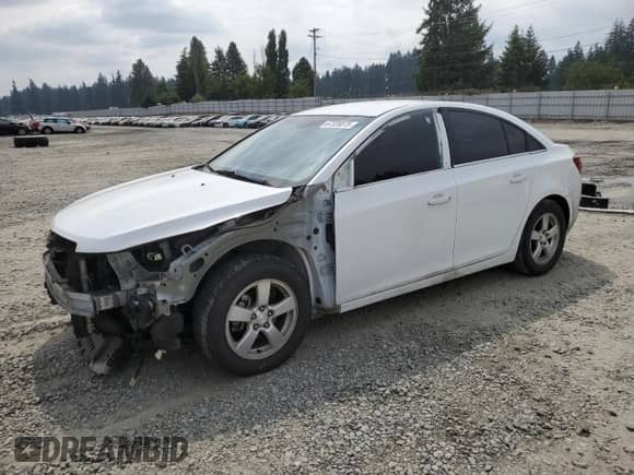 2015 Chevrolet Cruze LT with VIN 1G1PD5SB2F7239735, listed as a Copart auction lot 67326875 with 99,880 mi miles and Salvage title. Bid and sale history available at DreamBid. Image 1.