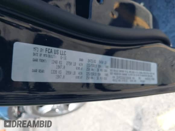 2016 Dodge Journey Crossroad Plus with VIN 3C4PDCGG6GT220148, listed as a IAAI auction lot 43369268 with 99,000 mi miles and . Bid and sale history available at DreamBid. Image 9.